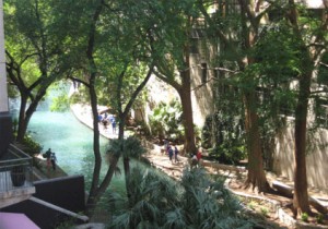 2008 Final Four - View of San Antonio River Walk from Hospitality Suite 